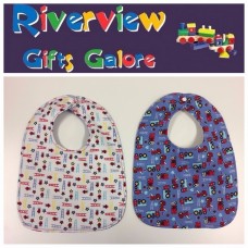 Reversible Bib - Fire Engines Reversible Bib - Fire Engines